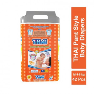 Thai  pants Style Baby Diaper S (4-8kg) 42 pcs