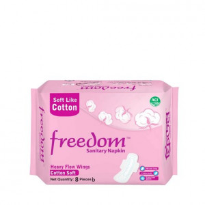 Freedom Heavy Flow Wings (Cotton Soft) (Sanitary Napkin) 8 pics