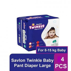 Savlon twinkle baby pant diaper L 4 pics